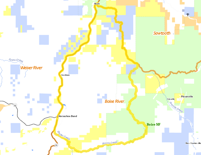 Map of Hunt Area