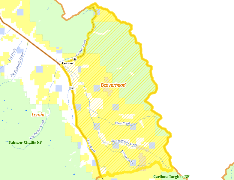 Map of Hunt Area