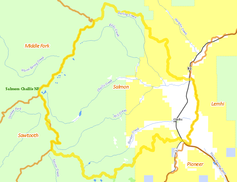 Map of Hunt Area