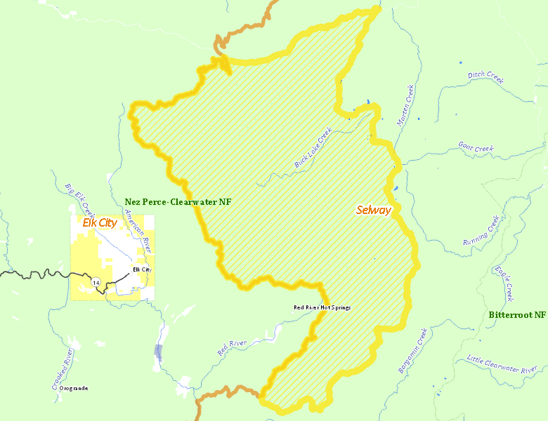 Map of Hunt Area