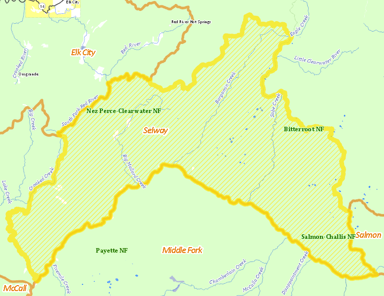Map of Hunt Area