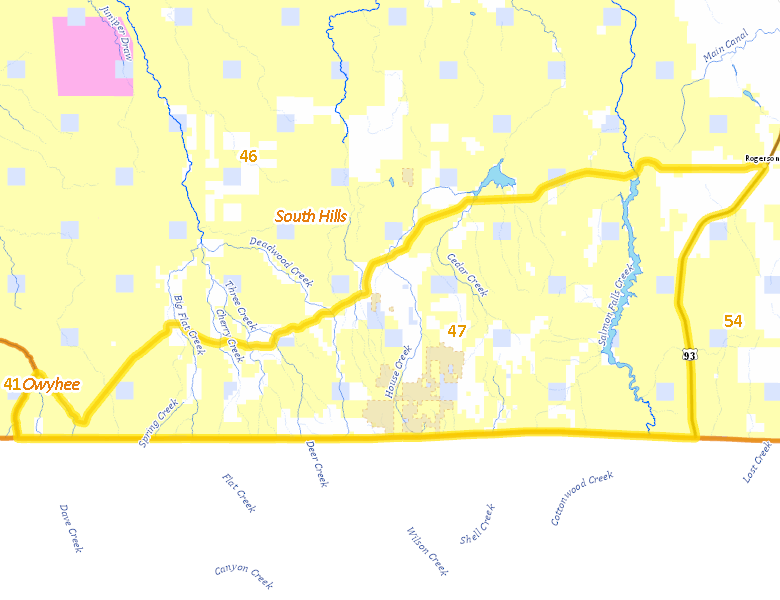 Map of Hunt Area
