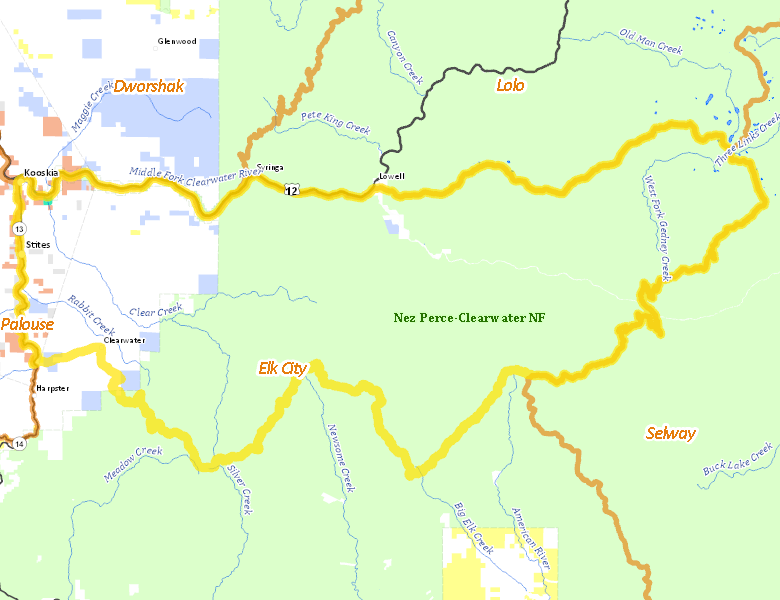 Map of Hunt Area