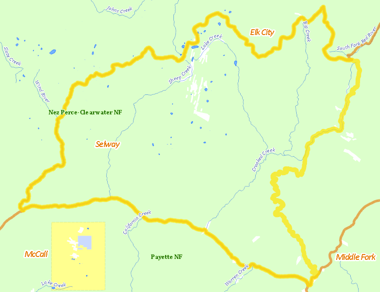 Map of Hunt Area