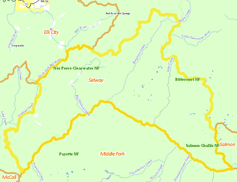 Map of Hunt Area