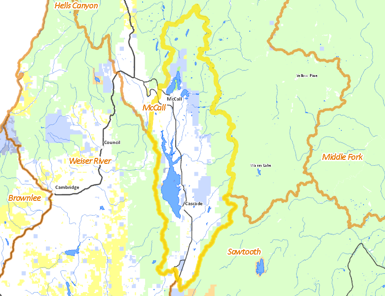 Map of Hunt Area