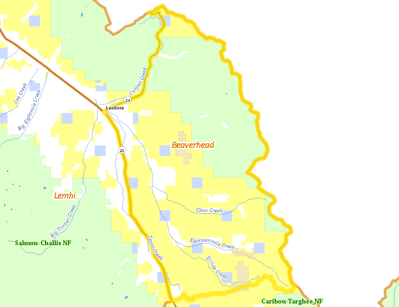 Map of Hunt Area