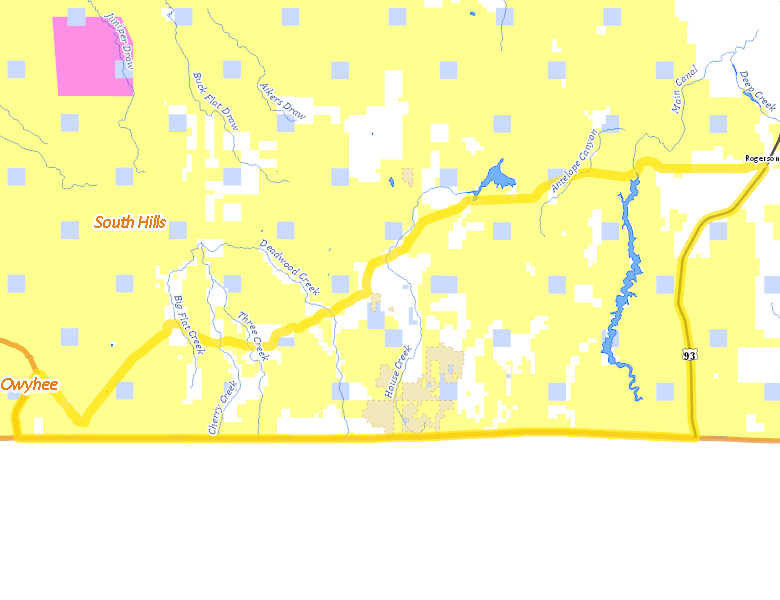 Map of Hunt Area