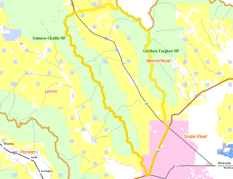 Map of Hunt Area