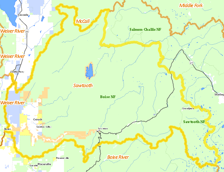 Map of Hunt Area