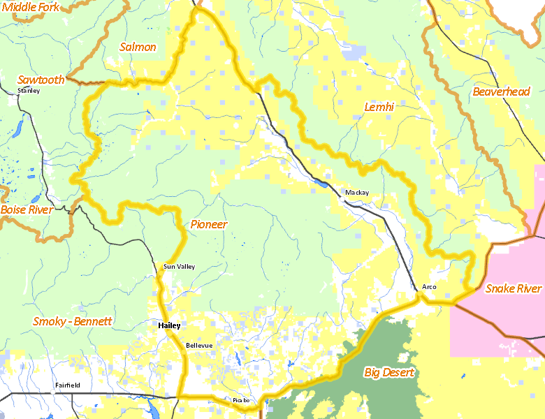 Map of Hunt Area