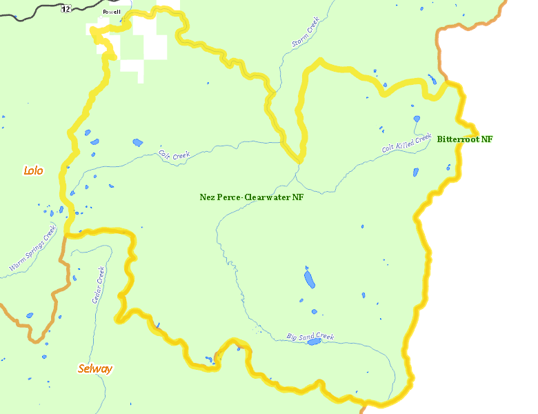 Map of Hunt Area