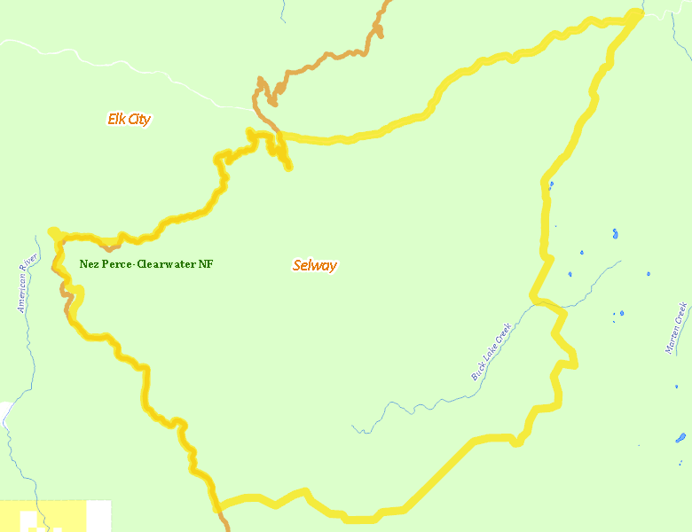 Map of Hunt Area