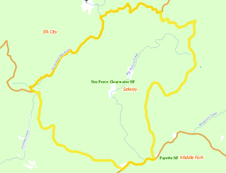 Map of Hunt Area