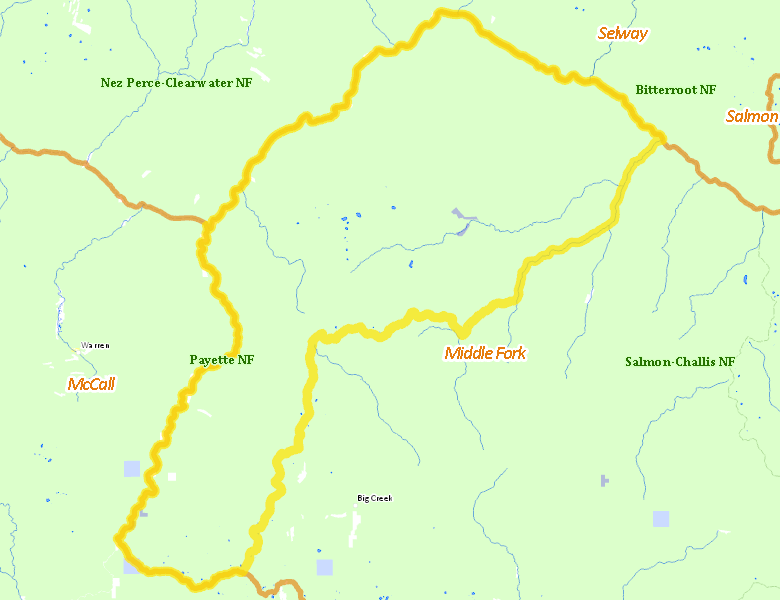 Map of Hunt Area