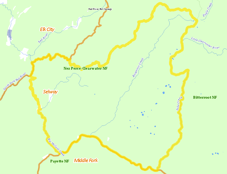 Map of Hunt Area