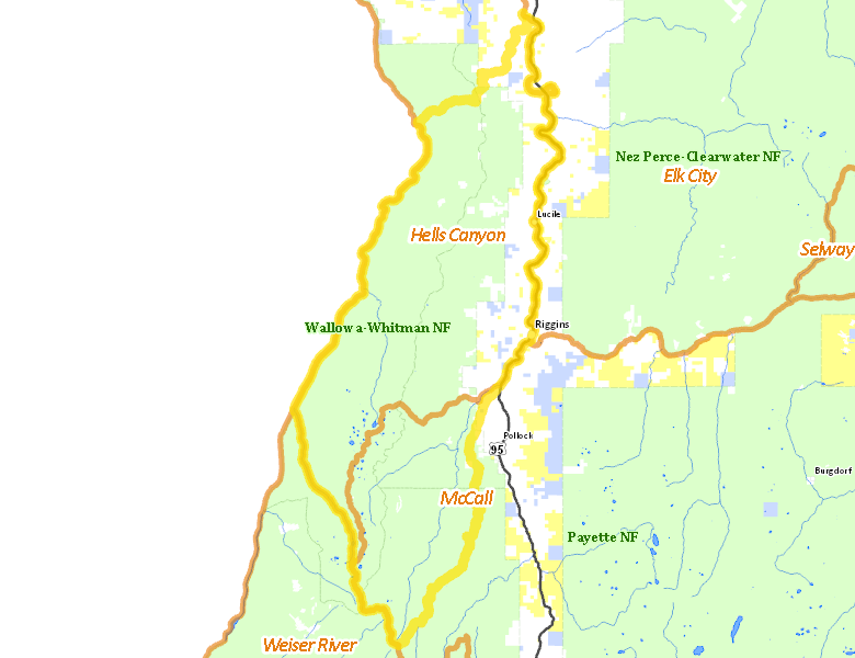 Map of Hunt Area