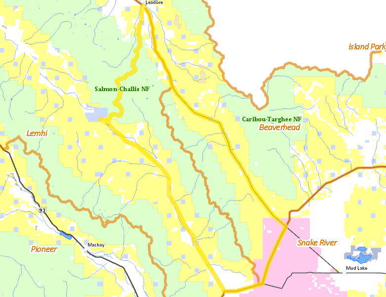 Map of Hunt Area