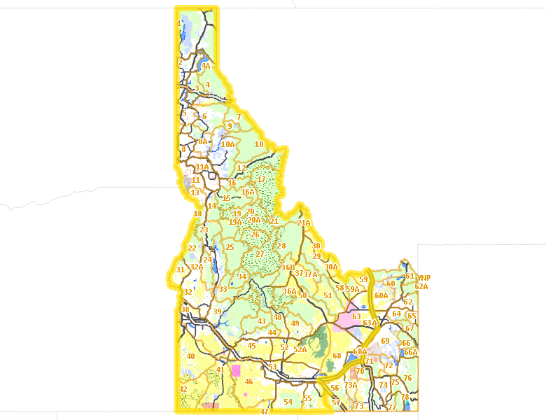 Map of Hunt Area