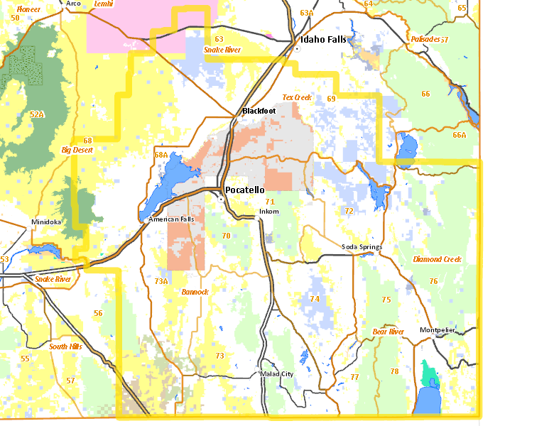 Map of Hunt Area