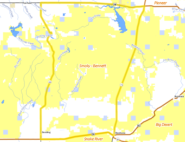 Map of Hunt Area