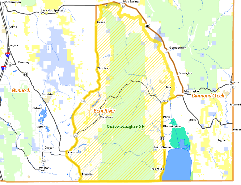 Map of Hunt Area