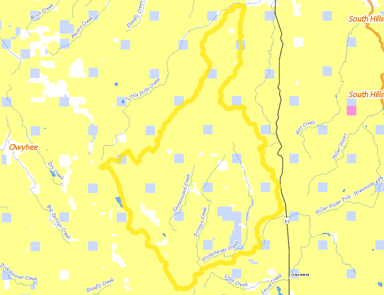 Map of Hunt Area