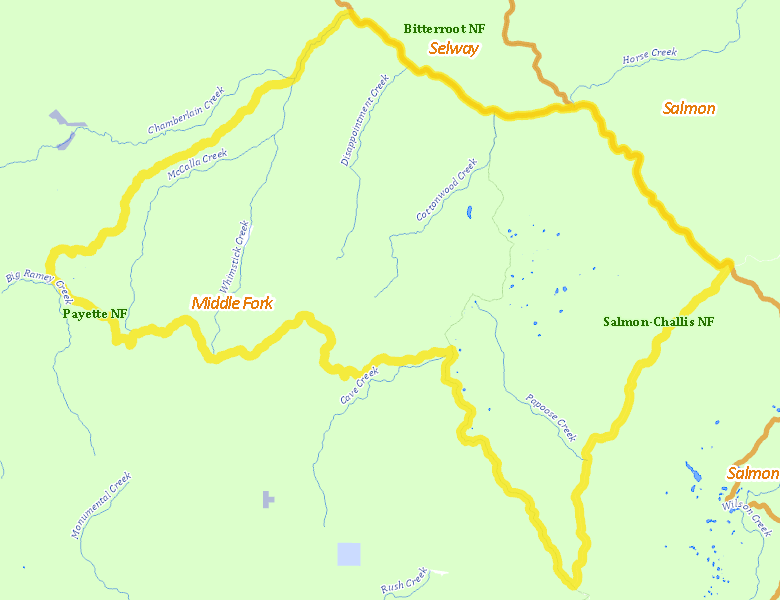 Map of Hunt Area