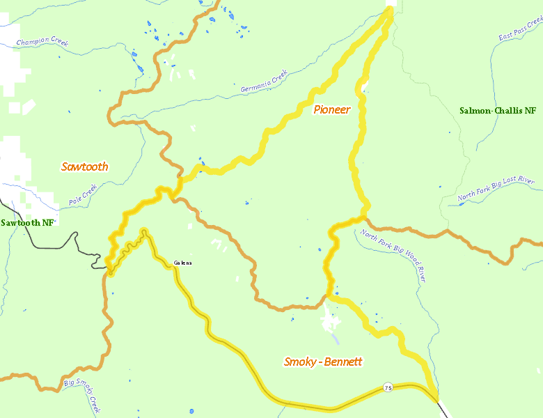 Map of Hunt Area