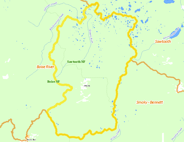 Map of Hunt Area