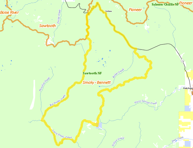 Map of Hunt Area