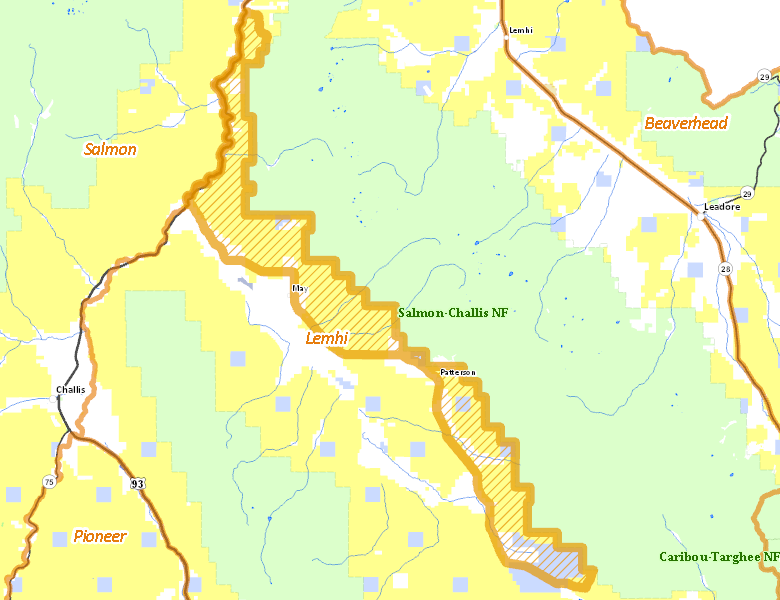 Map of Hunt Area
