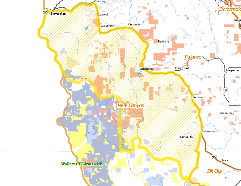 Map of Hunt Area