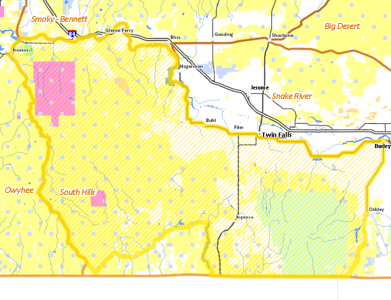 Map of Hunt Area