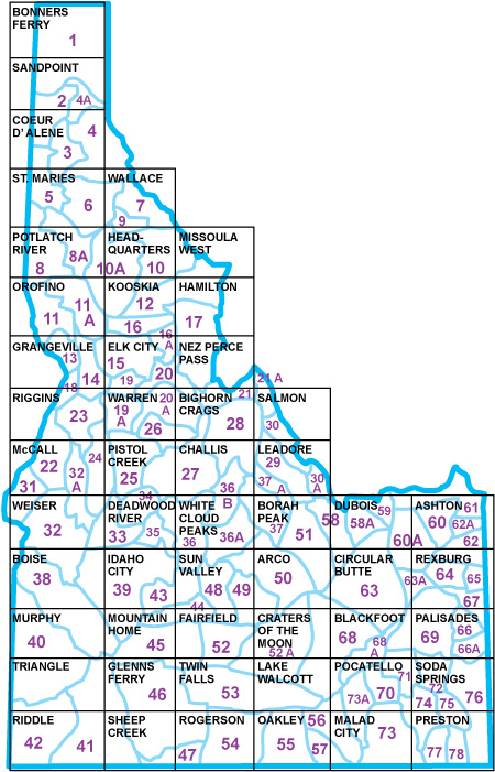 Topo Map Of Idaho Topographic Maps for Sale | Idaho Fish and Game