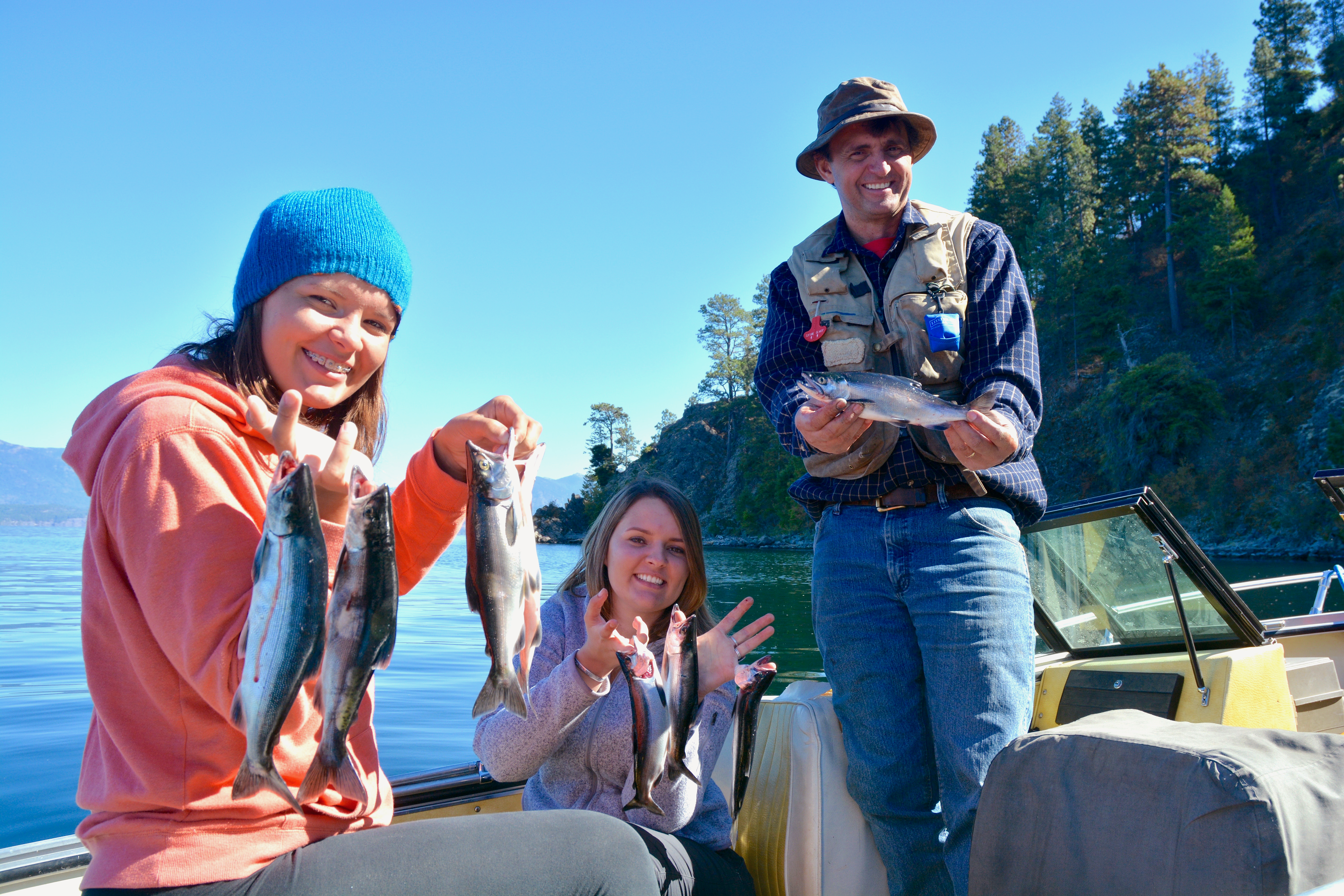 Kokanee salmon caught on Lake Pend Oreille