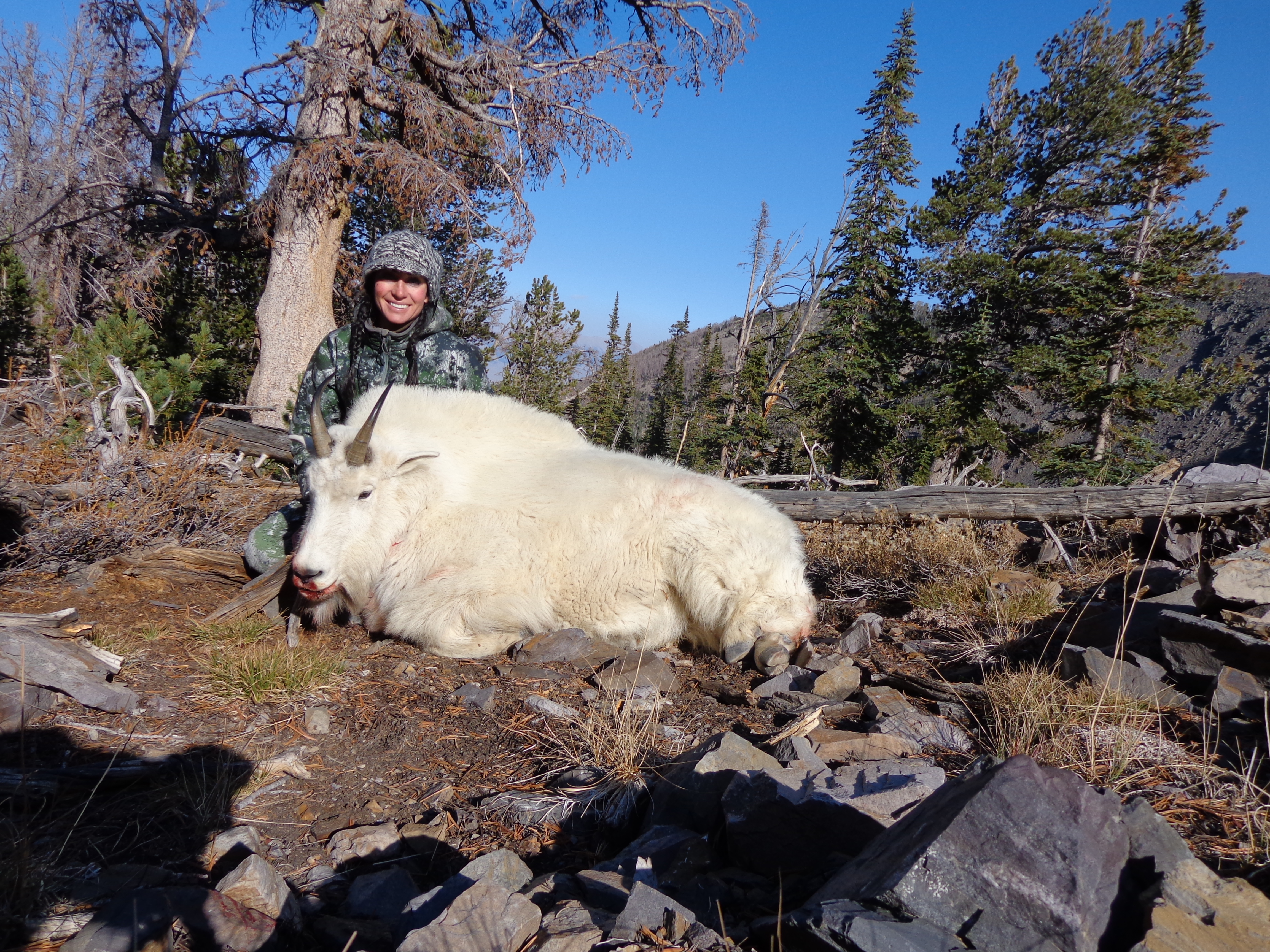 hunter with her mountain goat October 2012 