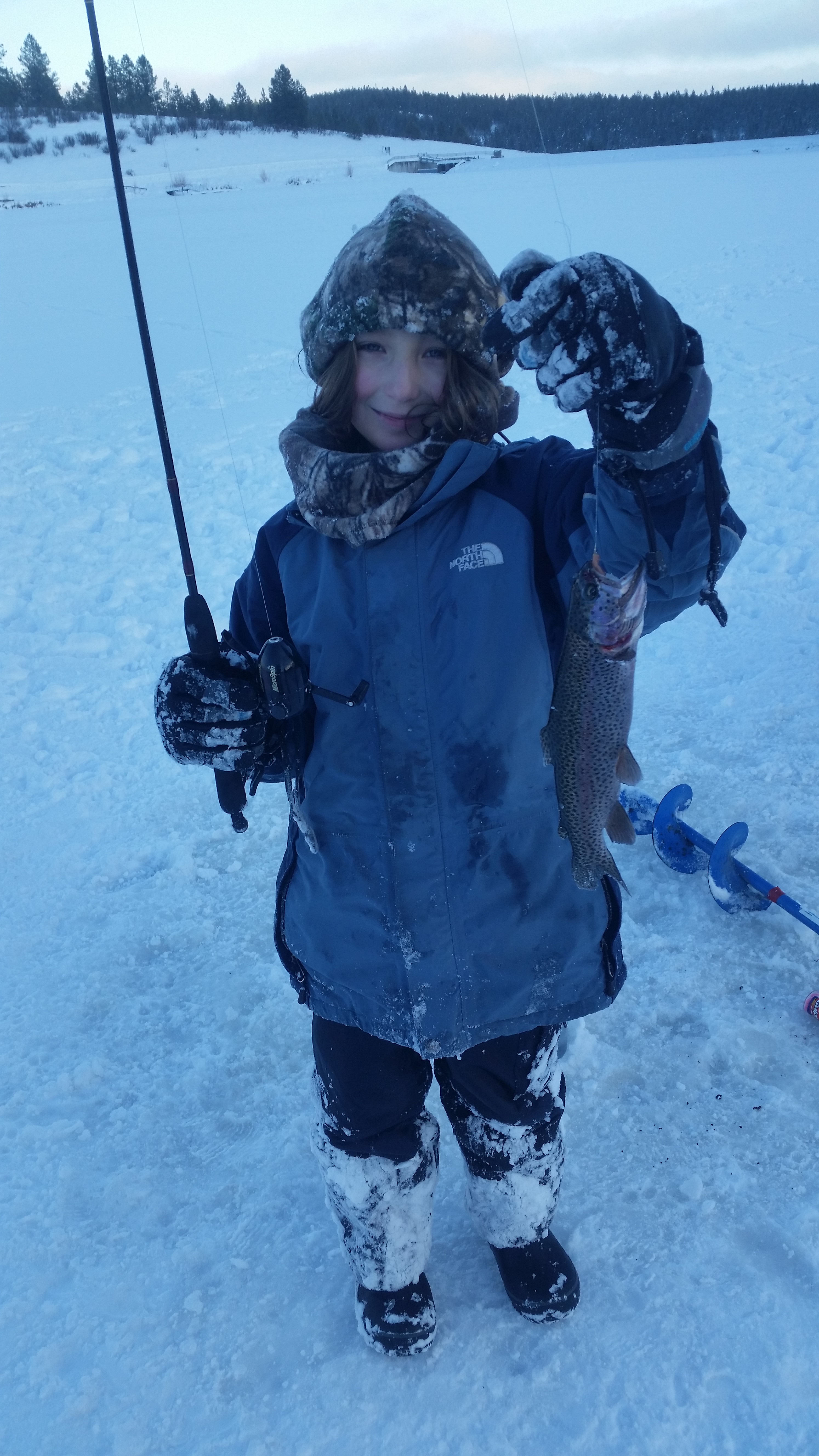 Happy angler at Spring Valley Reservoir