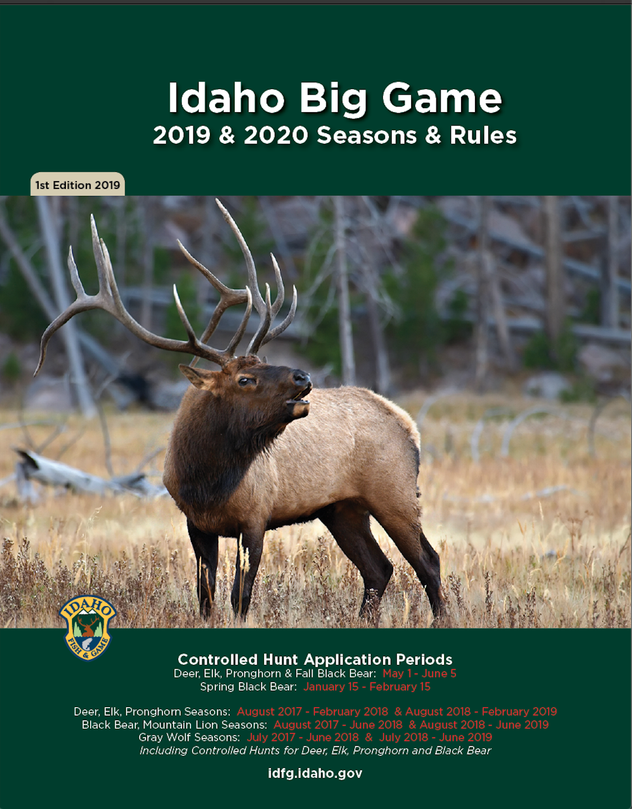 20192020 Idaho Big Game Seasons and Rules Available ONLINE Idaho