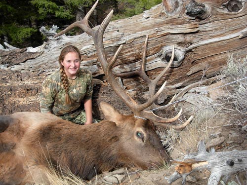 Janessa's first bull elk