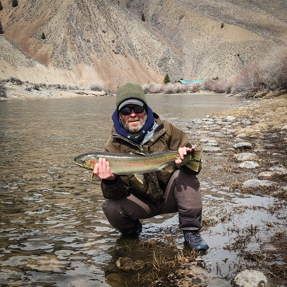Steelhead angler in LC 19 - April 2025