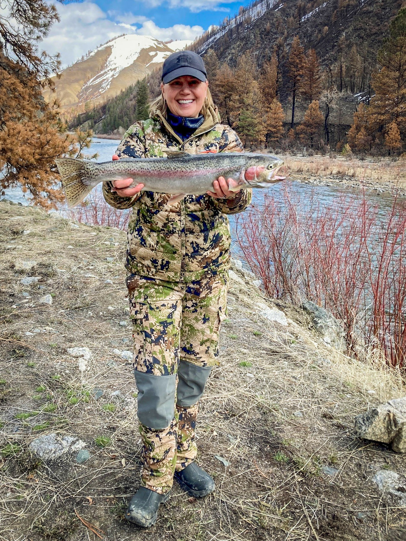 Angler with her Catch