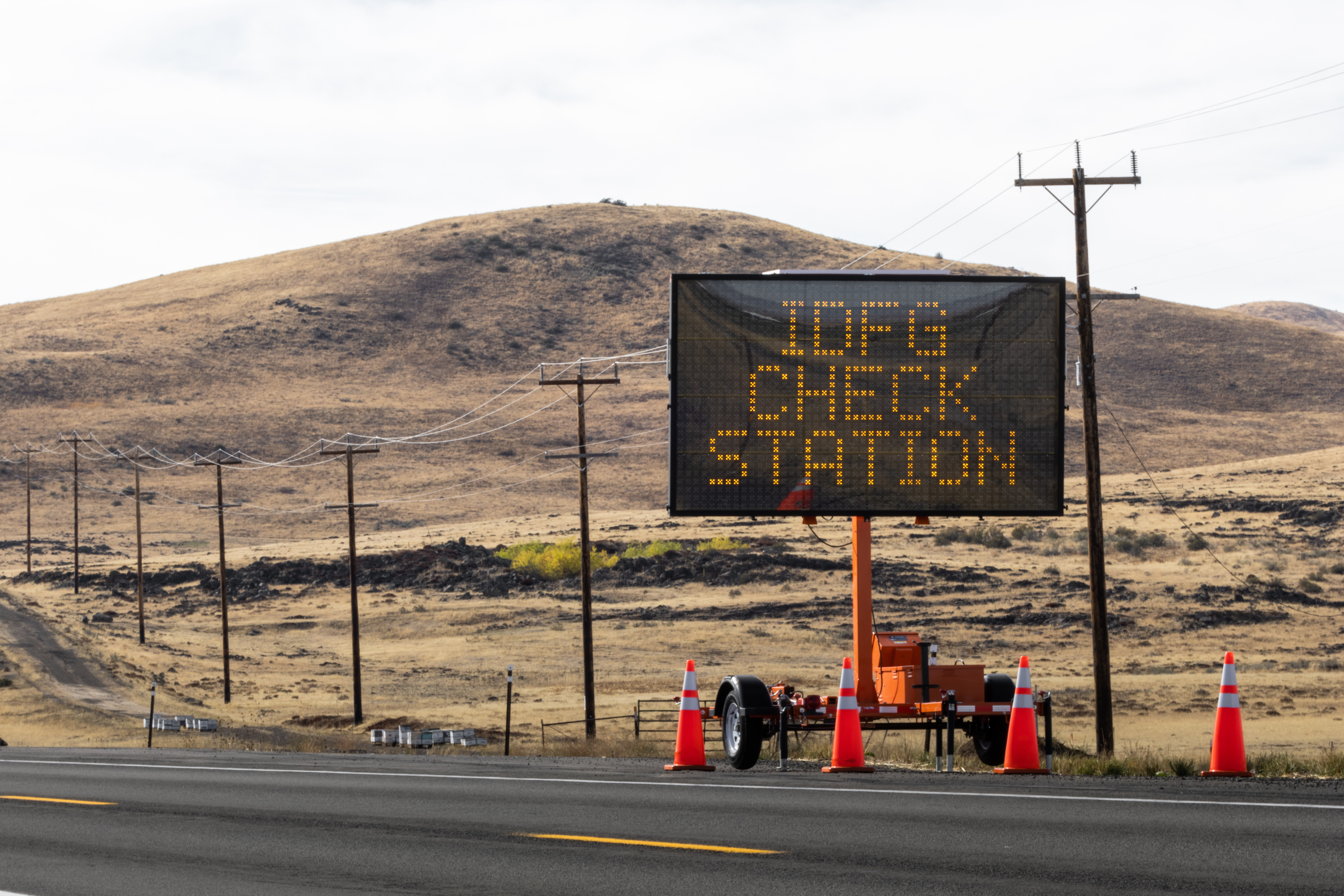 Idaho Fish and Game check station signage