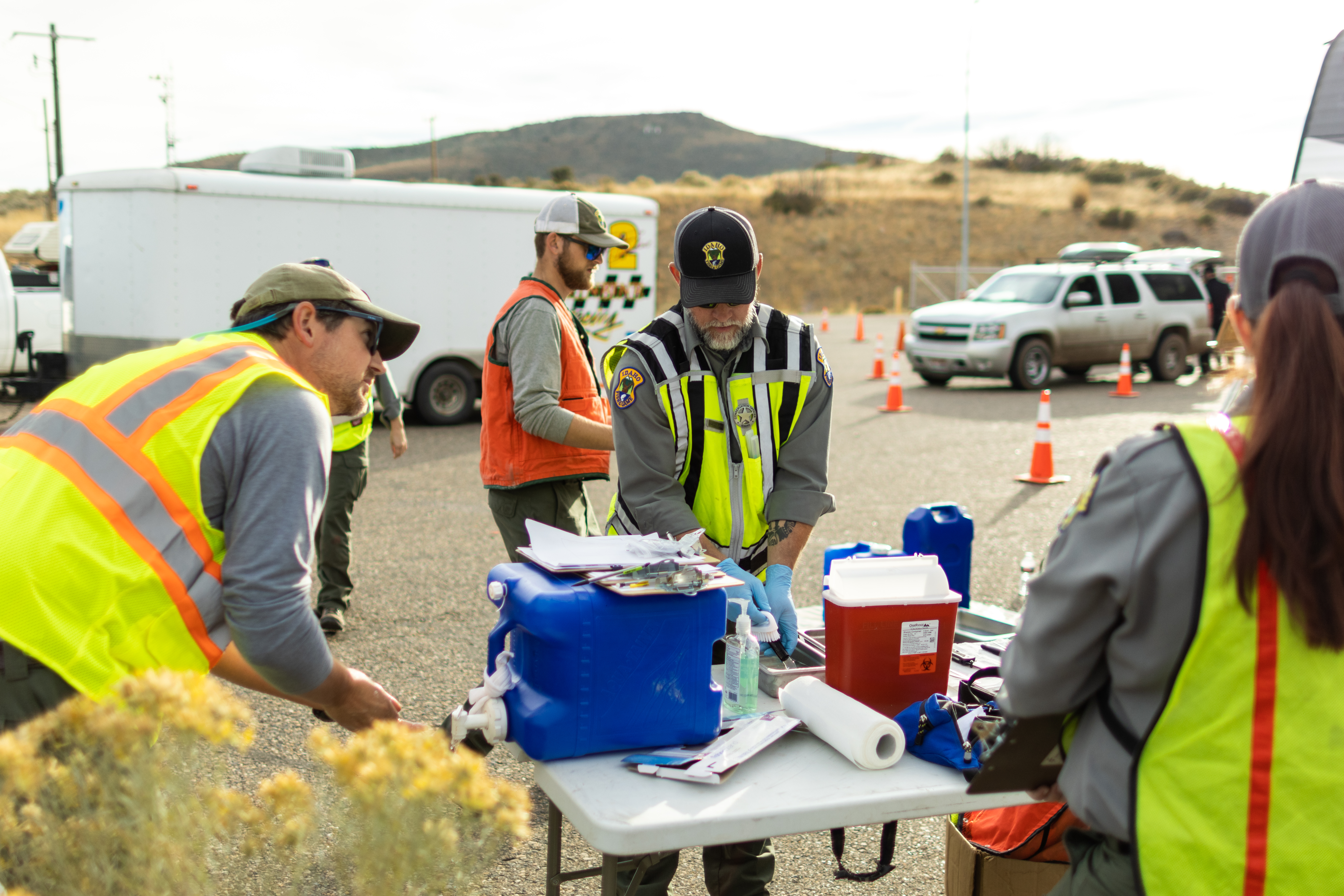 check station, chronic wasting disease, CWD