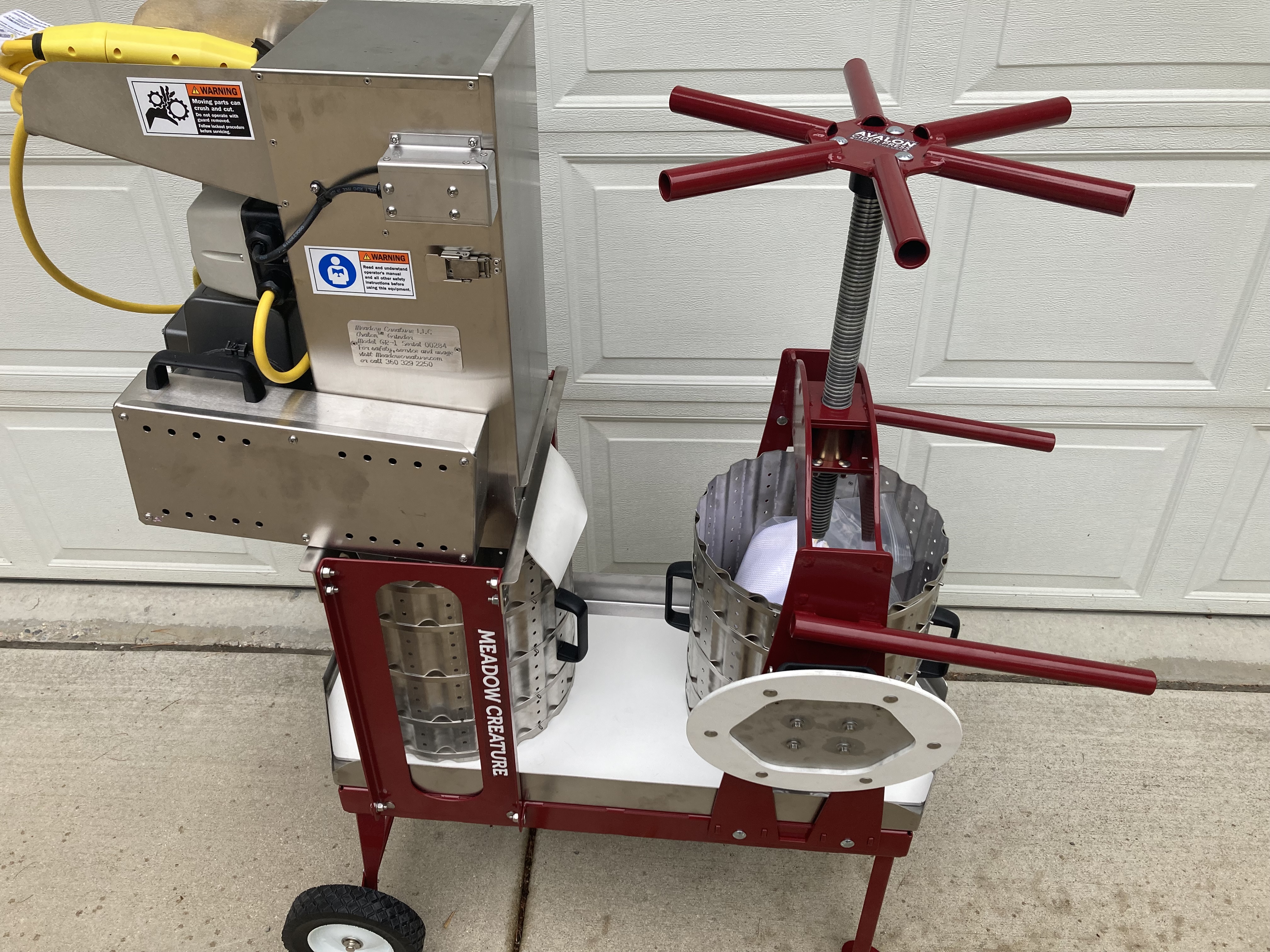 Region 1 apple cider press for for bear education.