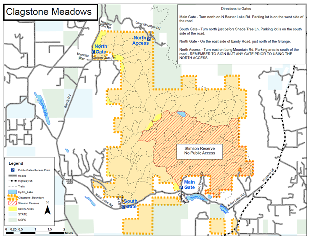 Map of Clagstone Meadows in North Idaho