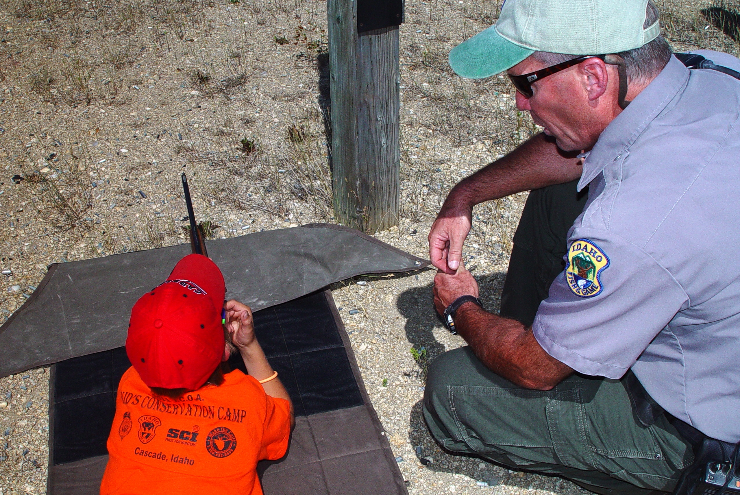 Youth Conservation Camp, shooting at range