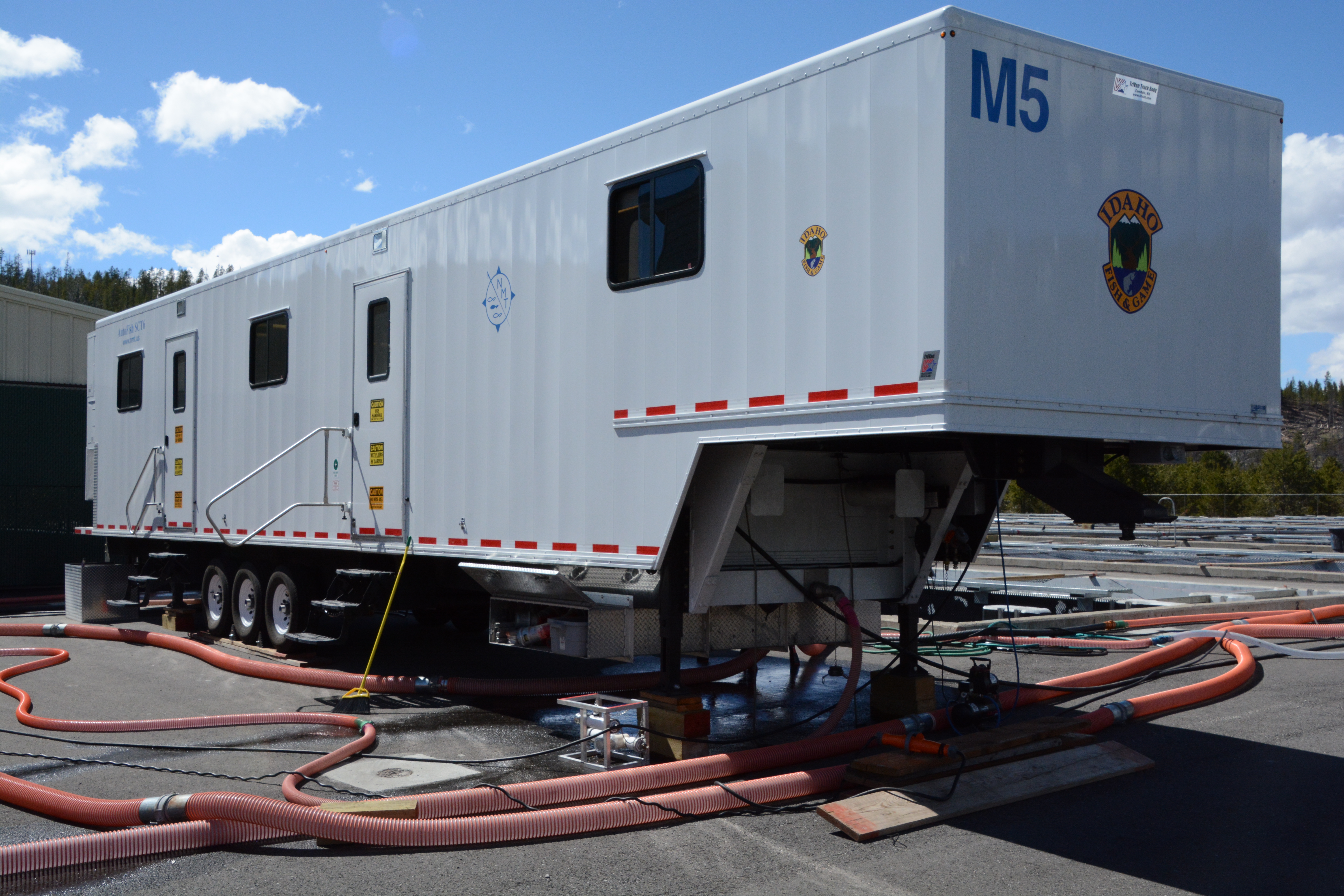 Fish marking trailer, Stanley Hatchery