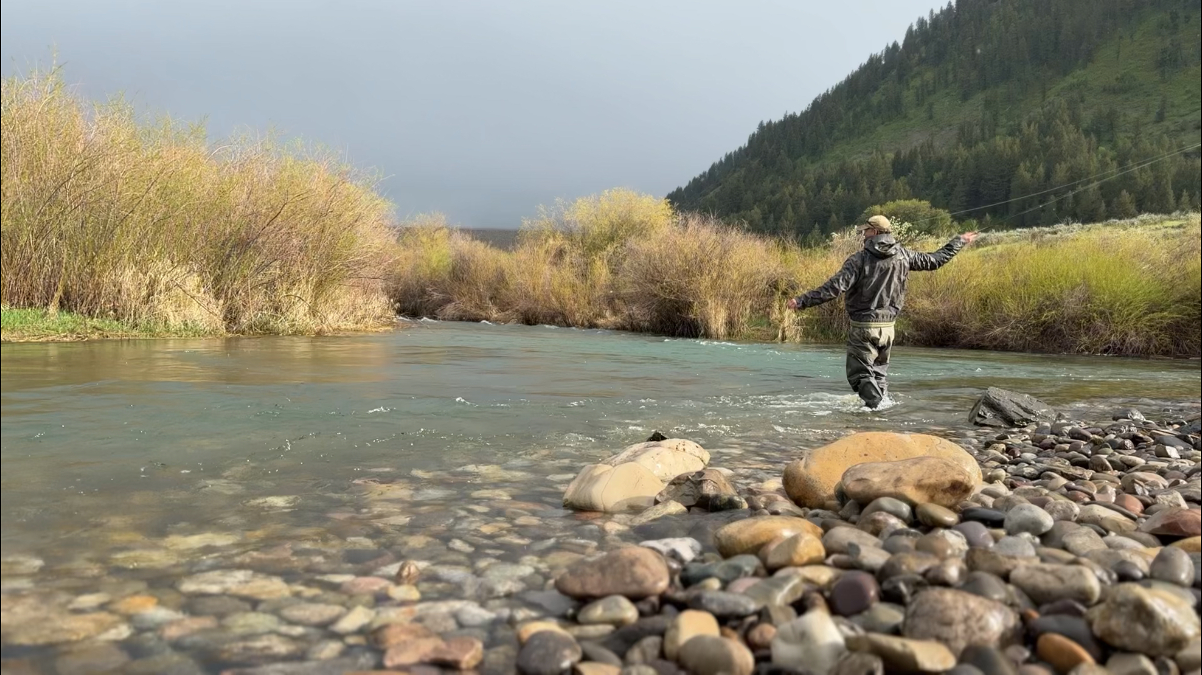 Fly angler on the South Fork Snake