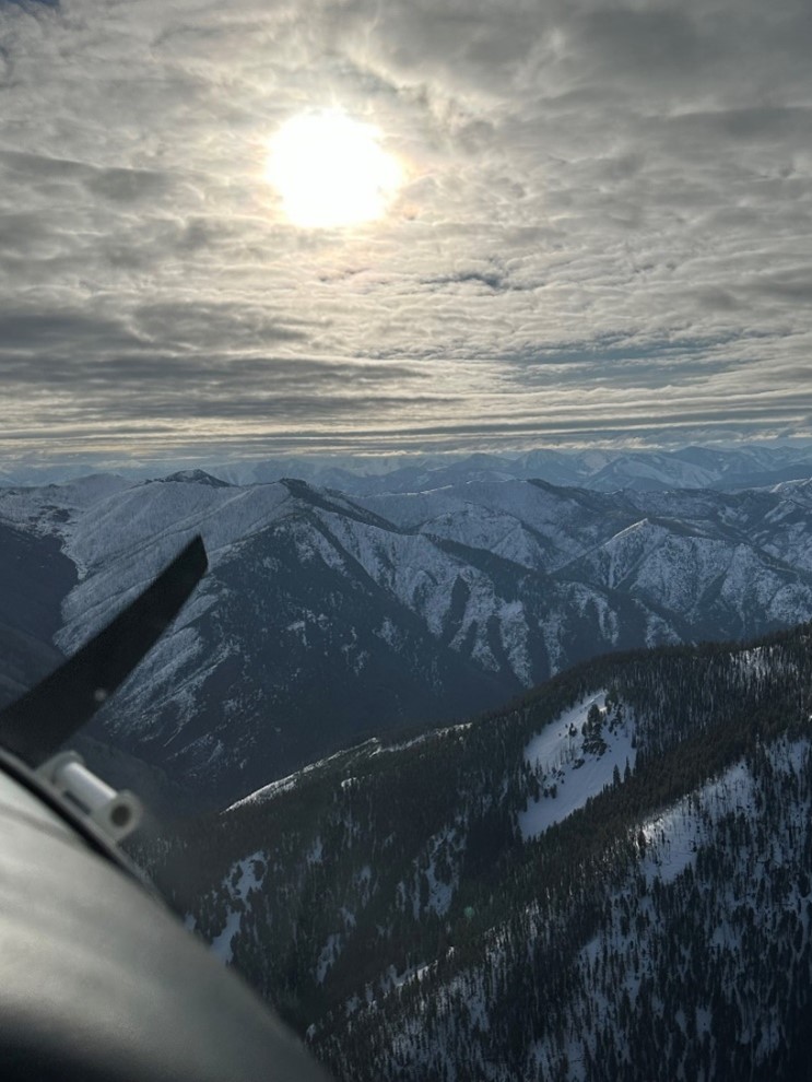 Flying over the Frank Church - Wilderness of No Return.